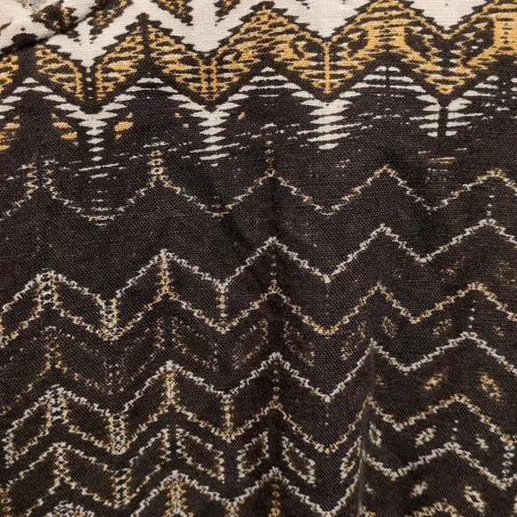 Madewell brown And Tan patterned short sleeve dress size 12 - Picture 3 of 6